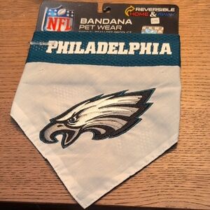 NFL Philadelphia Eagles Teal and White Pet Bandana